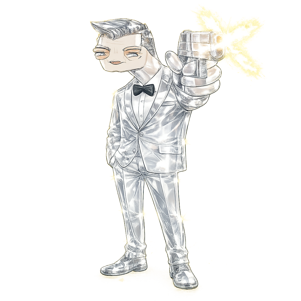 Crystal Bond mascot for $BOND memecoin