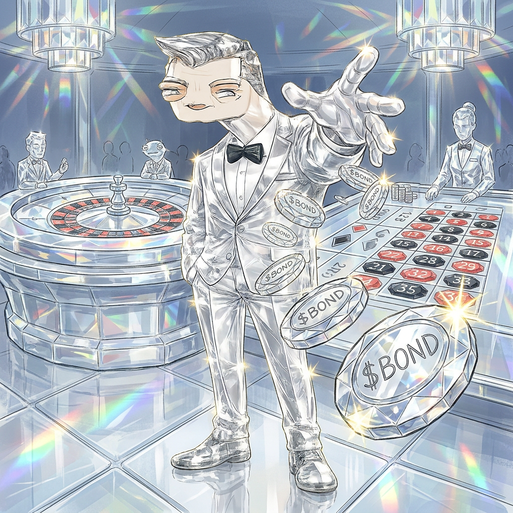 Casino Sweep — $BOND meme artwork