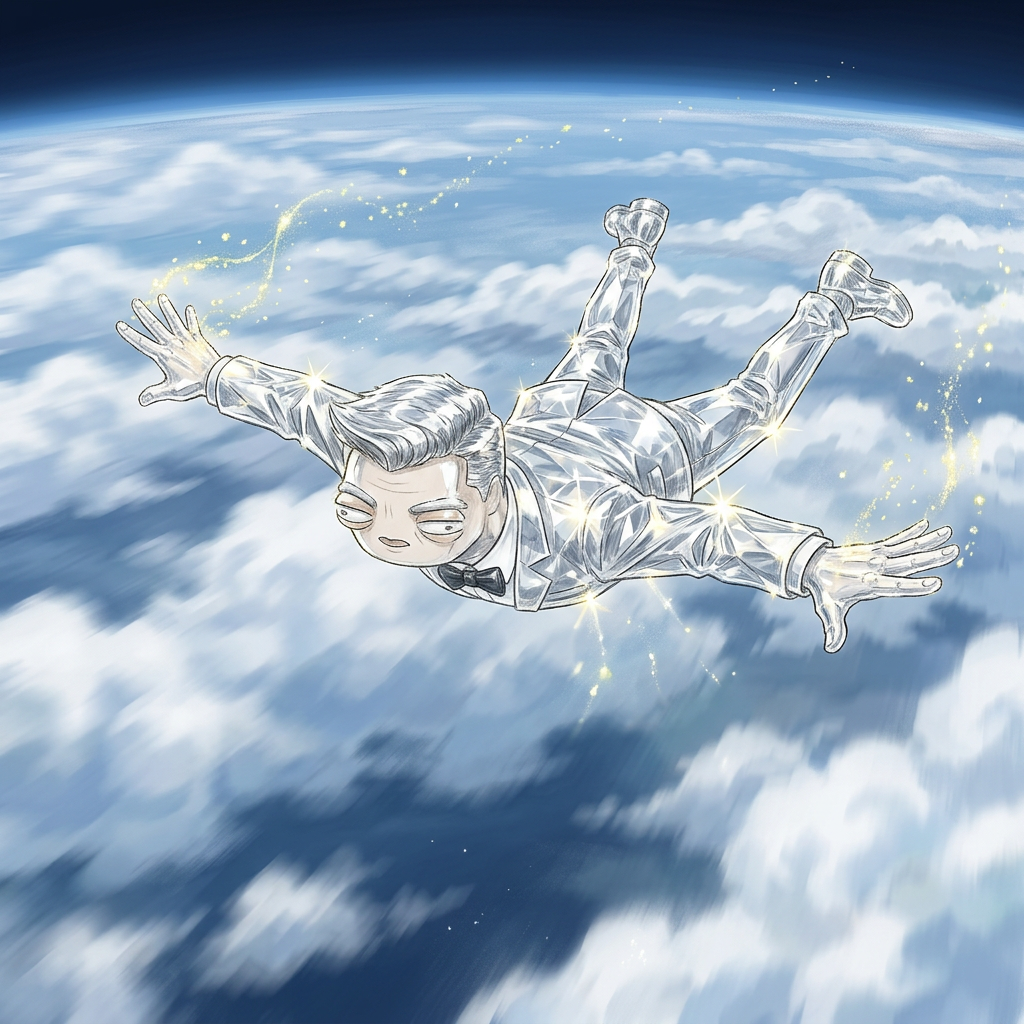 Freefall Flex — $BOND meme artwork
