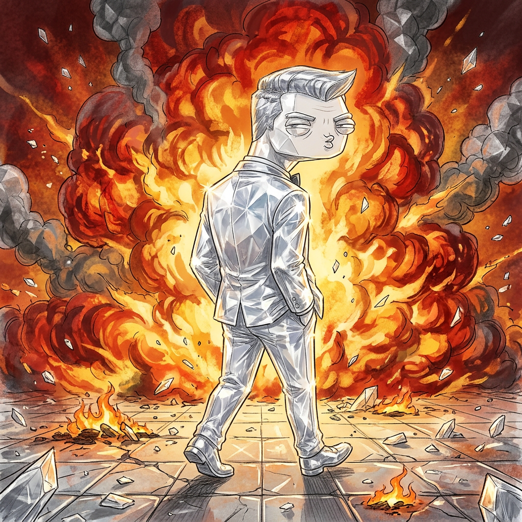 No Look Exit — $BOND meme artwork