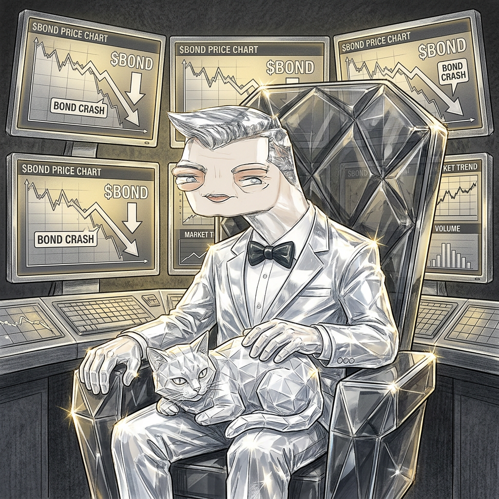 Villain Chair — $BOND meme artwork