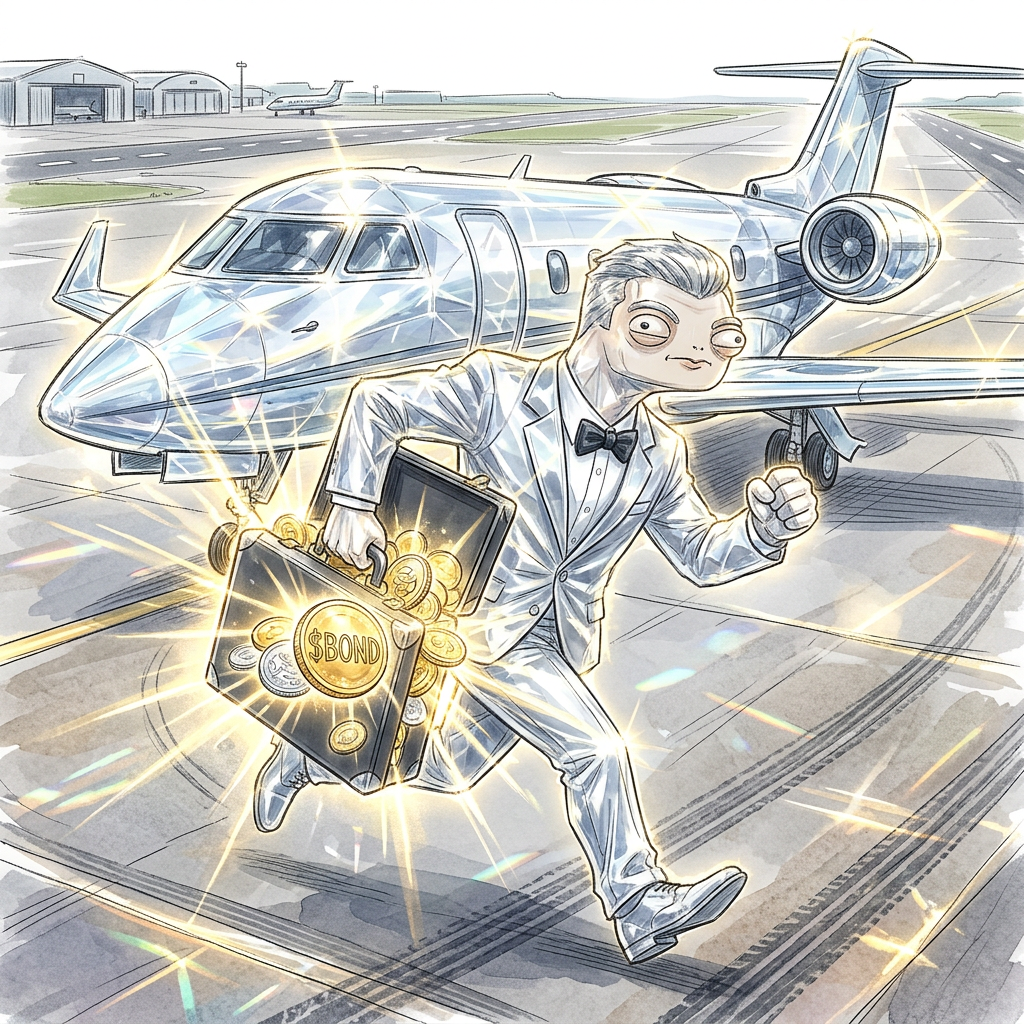 Runway Rush — $BOND meme artwork
